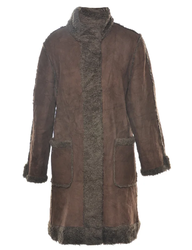 Bernardo Shearling Lining Coat - L