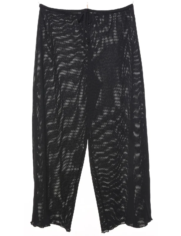 Black Sheer Trousers - W30 L26