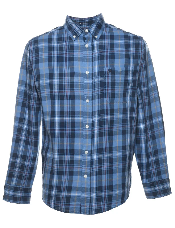 Blue Checked Shirt - S