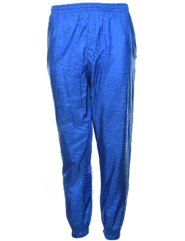 Blue Shiny Track Pants - W26 L28