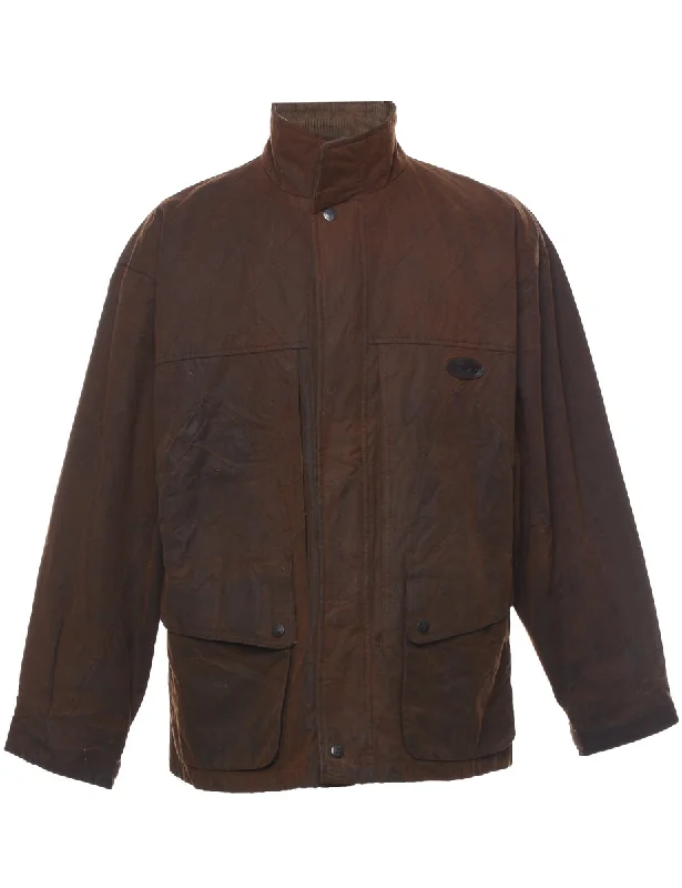 Brown Wax Jacket - L